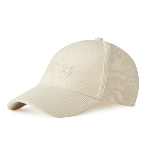 Casquette Velours Beige Mixte