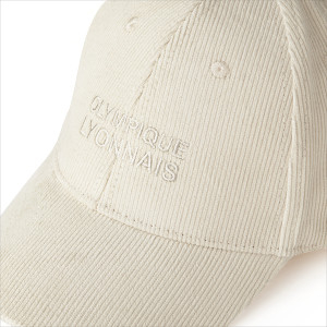 Casquette Velours Beige Mixte - Olympique Lyonnais