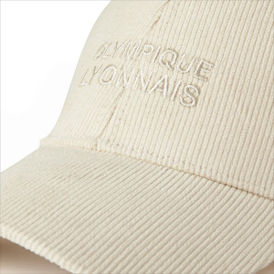 Casquette Velours Beige Mixte - Olympique Lyonnais