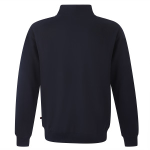 Navy Blue OL Iconic 1/4 Zip Unisex Sweatshirt - Olympique Lyonnais