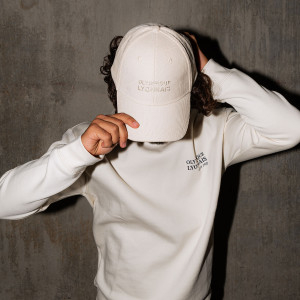 Casquette Velours Beige Mixte - Olympique Lyonnais