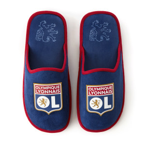 OL Blason Navy Blue Slippers - Olympique Lyonnais