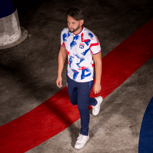 Pantalon OL Training Fusion Bleu Marine Junior - Olympique Lyonnais