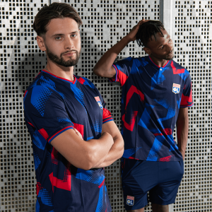 Navy Blue Men’s Training Fusion T-Shirt - Olympique Lyonnais