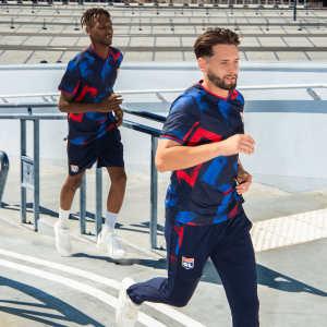 Navy Blue Men’s Training Fusion T-Shirt - Olympique Lyonnais