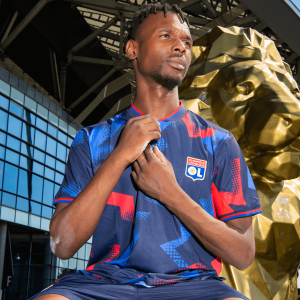 Navy Blue Junior Training Fusion Polo - Olympique Lyonnais