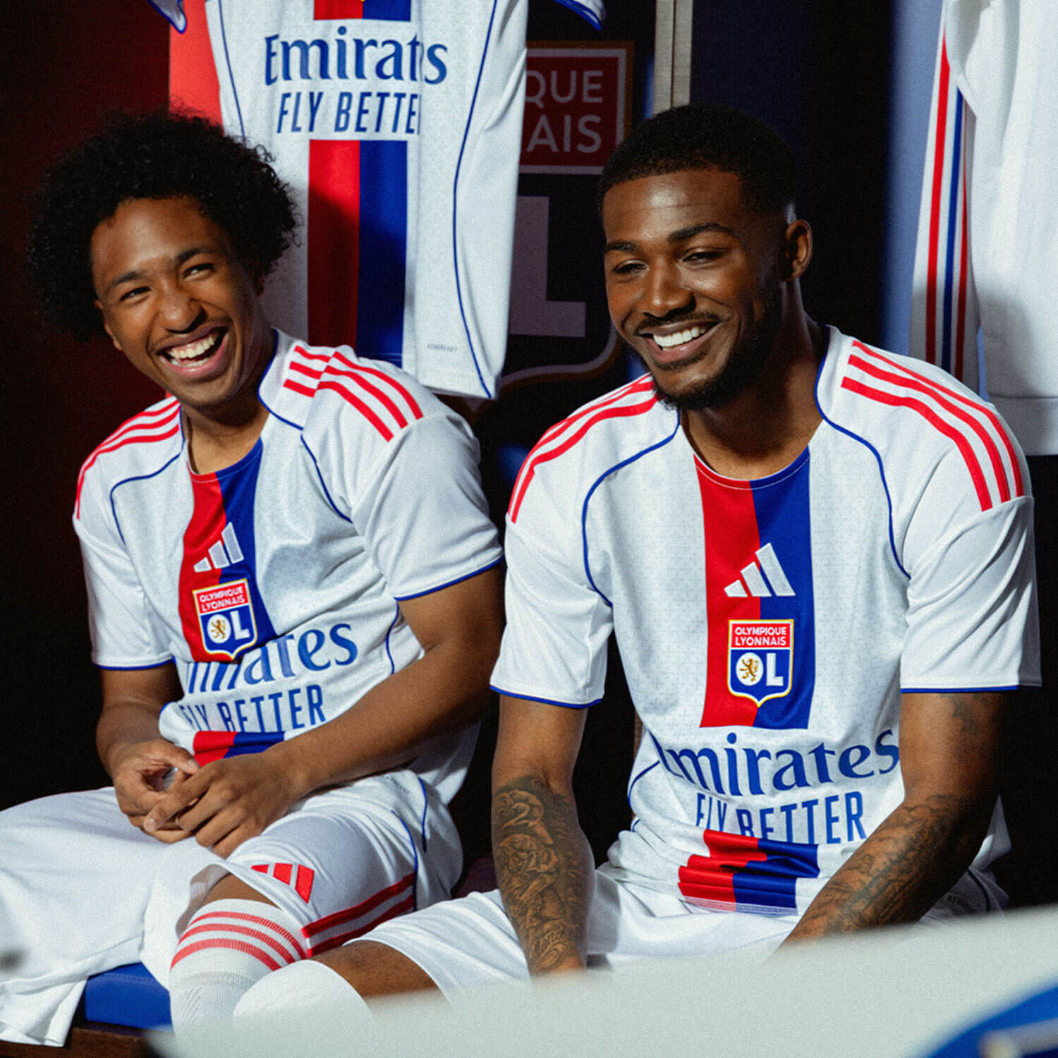 Maillot OL Domicile 2017-2018 Adidas - Taille XL - état Moyen