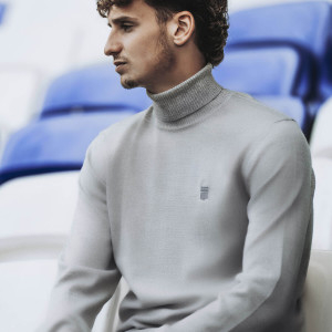 Pull col roulé LARLEQUIN - Gris chiné - - 22.49