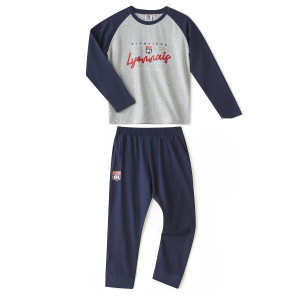 Pyjama OL Gris Chiné Junior - Olympique Lyonnais