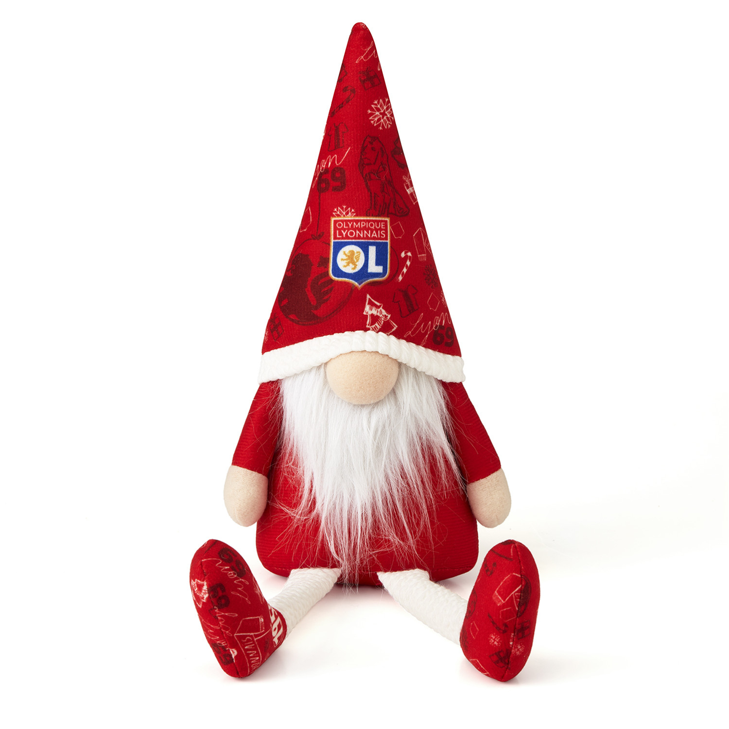 Gnome de Noël OL Olympique Lyonnais