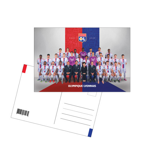 Carte Postale Équipe OL 25-26 - Olympique Lyonnais