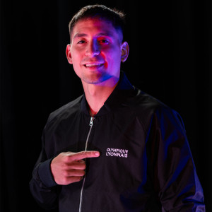 Black OL Unisex Bomber Jacket - Olympique Lyonnais