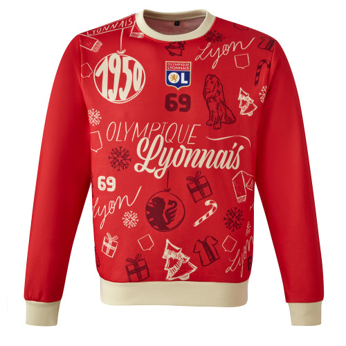 Sweat de Noël OL Mixte - Olympique Lyonnais
