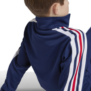 Junior's Navy Blue Olympique Lyonnais NATION Zipped Jacket