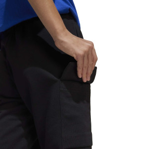 Junior's Black SL FT Shorts - Olympique Lyonnais