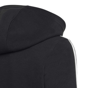 Junior's 3S FL Black Hooded Jacket - Olympique Lyonnais