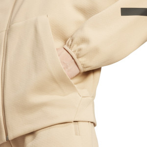 Veste à capuche Z.N.E. Beige Femme - Olympique Lyonnais