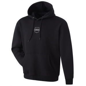 OL Frappé du Lion Black Unisex Hoodie - Olympique Lyonnais