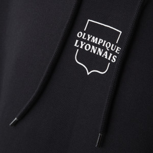 OL Frappé du Lion Black Unisex Hoodie - Olympique Lyonnais