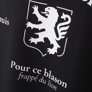 OL Frappé du Lion Black Unisex Hoodie - Olympique Lyonnais