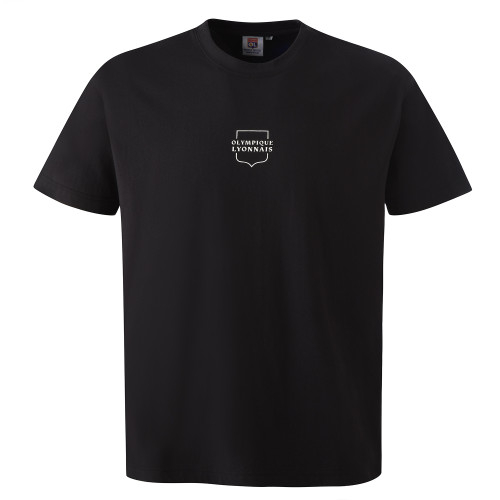 OL Frappé du Lion Black Unisex T-Shirt - Olympique Lyonnais
