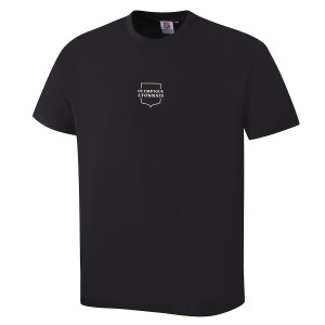T-Shirt Frappé Du Lion Noir Mixte - Olympique Lyonnais