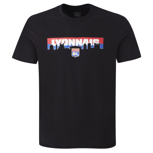 T-shirt OL Horizon Noir Mixte - Olympique Lyonnais