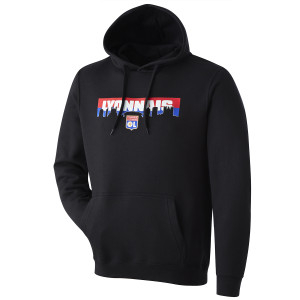 OL Horizon Black Mixed Sweatshirt - Olympique Lyonnais