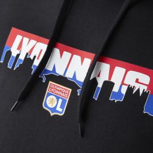 OL Horizon Black Mixed Sweatshirt - Olympique Lyonnais