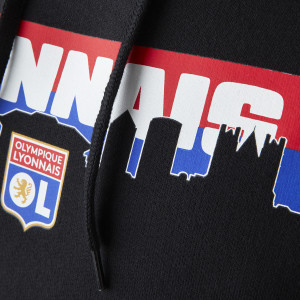 OL Horizon Black Mixed Sweatshirt - Olympique Lyonnais