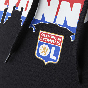 OL Horizon Black Mixed Sweatshirt - Olympique Lyonnais