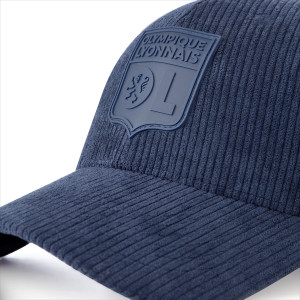 Casquette OL Velours Bleu Mixte - Olympique Lyonnais