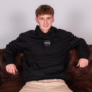 OL Frappé du Lion Black Unisex Hoodie - Olympique Lyonnais