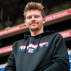 OL Horizon Black Mixed Sweatshirt - Olympique Lyonnais