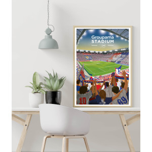 OL Match Night Poster 40 x 60 cm – Olympique Lyonnais