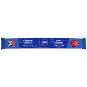 OL / Stade Brestois match scarf - Groupama Stadium 10th anniversary special edition