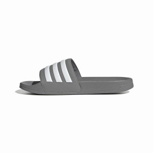 Grey Adilette Flip-Flops - Olympique Lyonnais