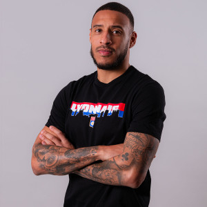 OL Horizon Black Mixed T-shirt - Olympique Lyonnais