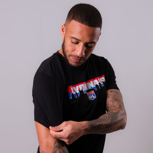OL Horizon Black Mixed T-shirt - Olympique Lyonnais