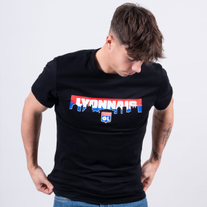 T-shirt OL Horizon Noir Mixte - Olympique Lyonnais