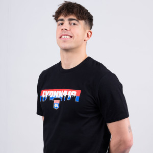 T-shirt OL Horizon Noir Mixte - Olympique Lyonnais
