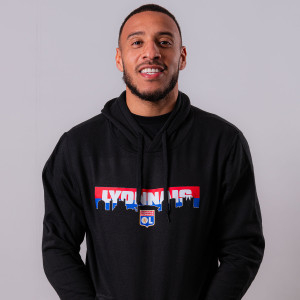 OL Horizon Black Mixed Sweatshirt - Olympique Lyonnais