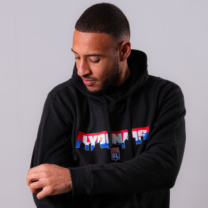 OL Horizon Black Mixed Sweatshirt - Olympique Lyonnais