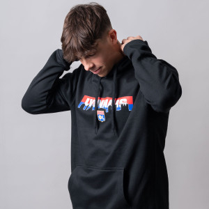 OL Horizon Black Mixed Sweatshirt - Olympique Lyonnais