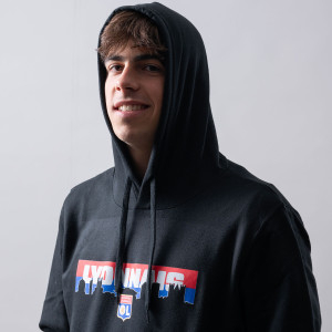 OL Horizon Black Mixed Sweatshirt - Olympique Lyonnais