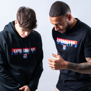 OL Horizon Black Mixed Sweatshirt - Olympique Lyonnais