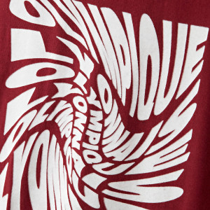 T-Shirt OL Twist Rouge Junior - Olympique Lyonnais