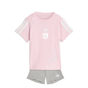 Baby Pink and Grey 3S T-Shirt and Shorts Set