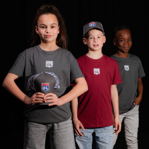 T-Shirt OL Twist Rouge Junior - Olympique Lyonnais