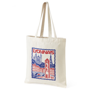 OL Postcard Tote Bag - Olympique Lyonnais